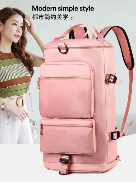 Fitness Bag, Sports Training Portable Cross-Body Lightweight Travel Bag, Women's Dry and Wet Separation Yoga Swimming Bag, Backpack for Men