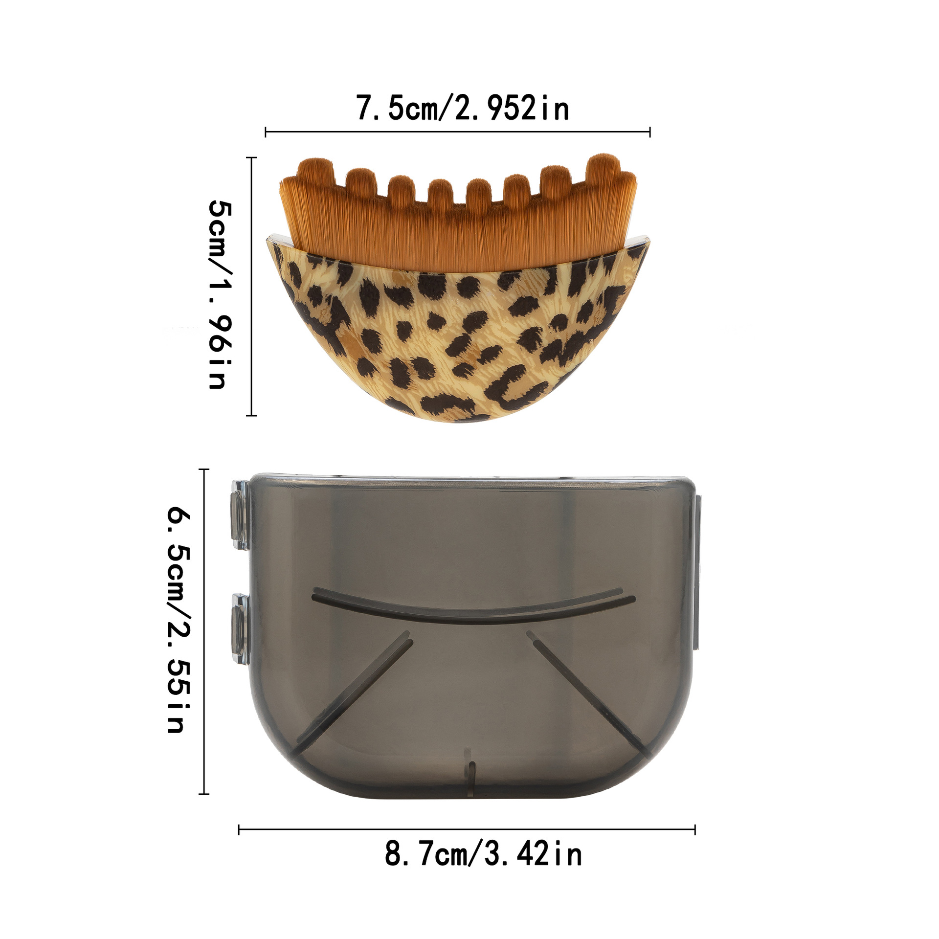 Cepillo de maquillaje transfronterizo, plataforma en el extranjero, cepillo facial, cepillo linfático, cepillo de limpieza, cepillo de enfermería grande