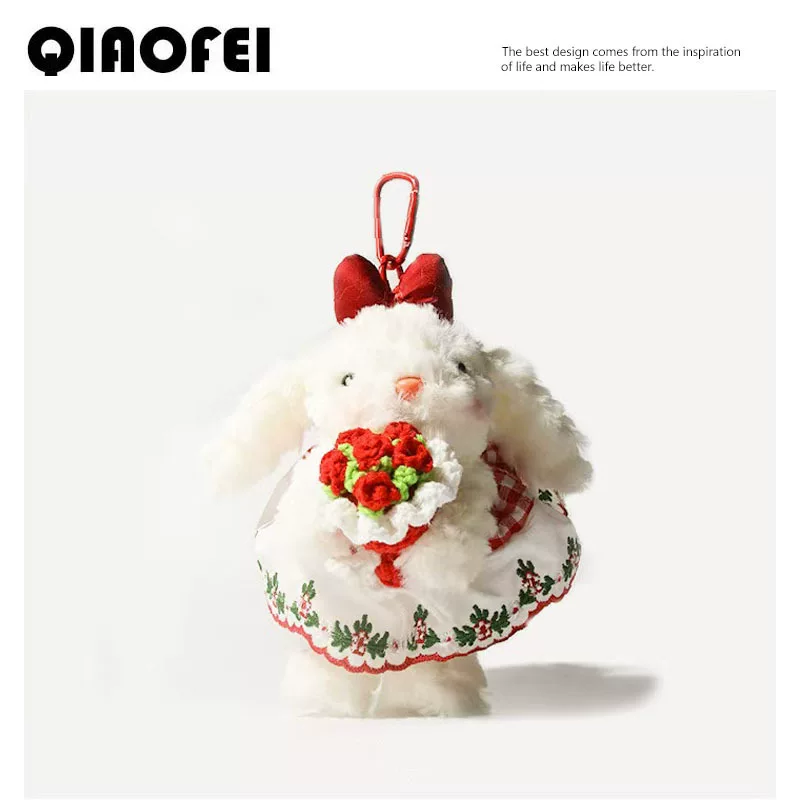 Plush rabbit, doll, backpack accessory, pendant, high-quality style, Birthday gift