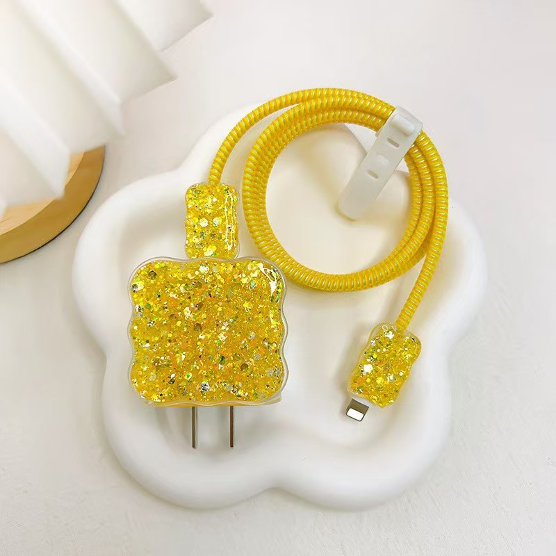 Aplicable a Apple 14 Cable Cover iPhone 13 Cargador Head 12 Promax Winding Cable Cover iPad