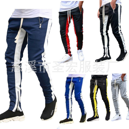 Amazon Wish European and American High Street Sports Casual Pants, European and American Style Large Size Men's Pants with Low Crotch Zipper