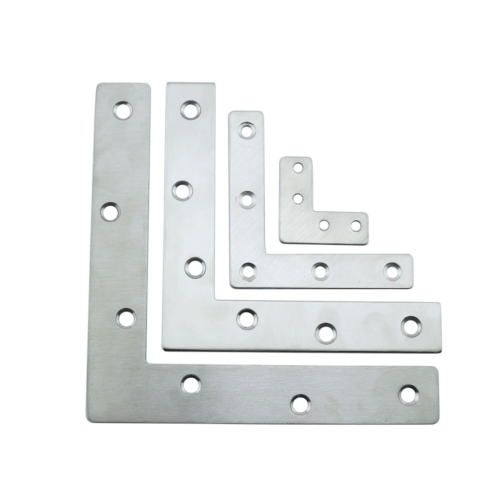 Stainless steel angle code 90 degrees right -angle fixed -angle fixed -iron L -shaped triangle bracket board board support furniture corner connector