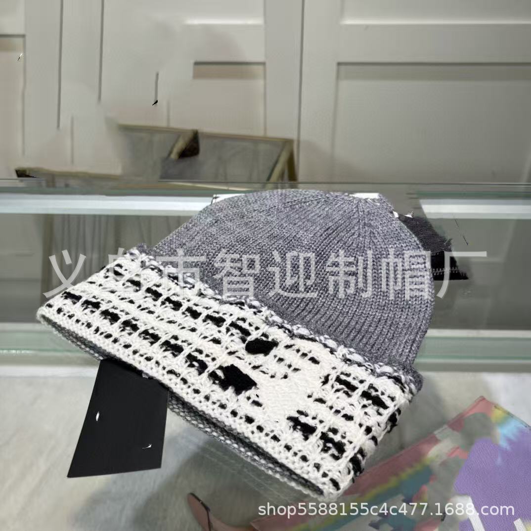 직조 패턴 그레이 블랙 라벨