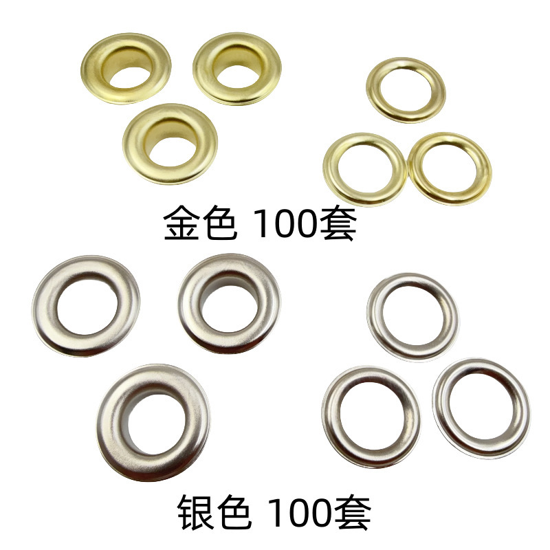 200セット10mm汽目輪靴金属鶏眼ボタン目ボタン取付工具手押し鉗子手動気孔ボタン|undefined