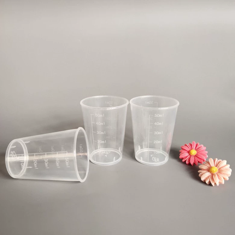 50 мл мерный стакан Milliliter, пластиковый мерный стакан со шкалой, мерный стакан, мерный стакан, полипропиленовая прозрачная чашка
