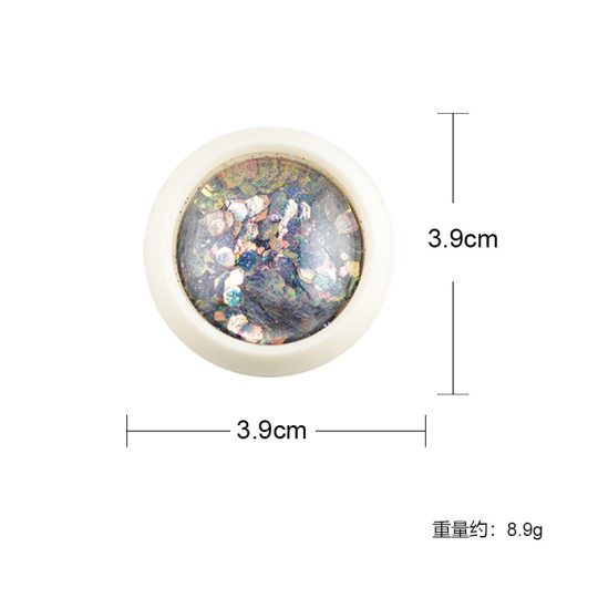 Cyber Celebrity Goblin Eyes Nail Art Sequins New Burst Gradient Glitter Size Mix Phototherapy Crystal Extension Armor Jewelry