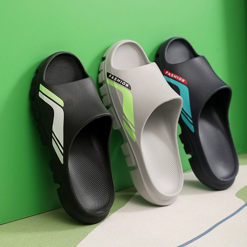 Тапочки мужские летние легкие домашние и уличные туфли домашняя обувь на толстой подошве домашняя обувь для ванной комнаты Нескользящие повседневные пляжные сандалии