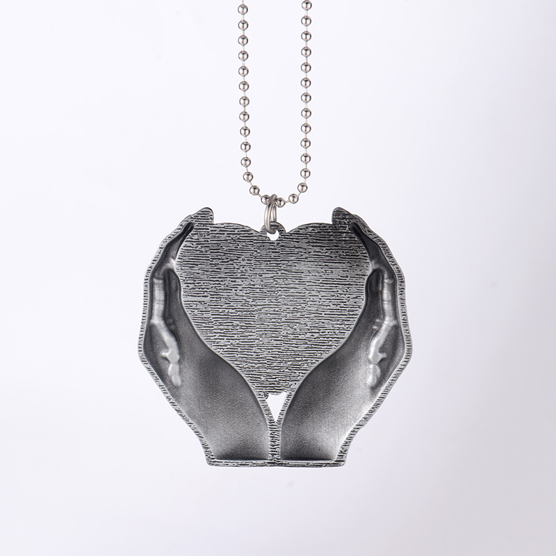 Heat Transfer Blank Angel Wings Holding Heart Pendant European and American Car Accessories Cross-Border Amazon Hot Seller