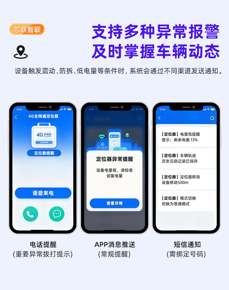 GPS locator Beidou 4G strong magnetic car wireless tracker, installation-free low-power vehicle tracking device