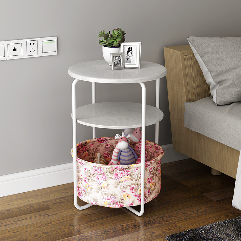 흰 나뭇결 + 꽃 천 포켓 (3 레이어)