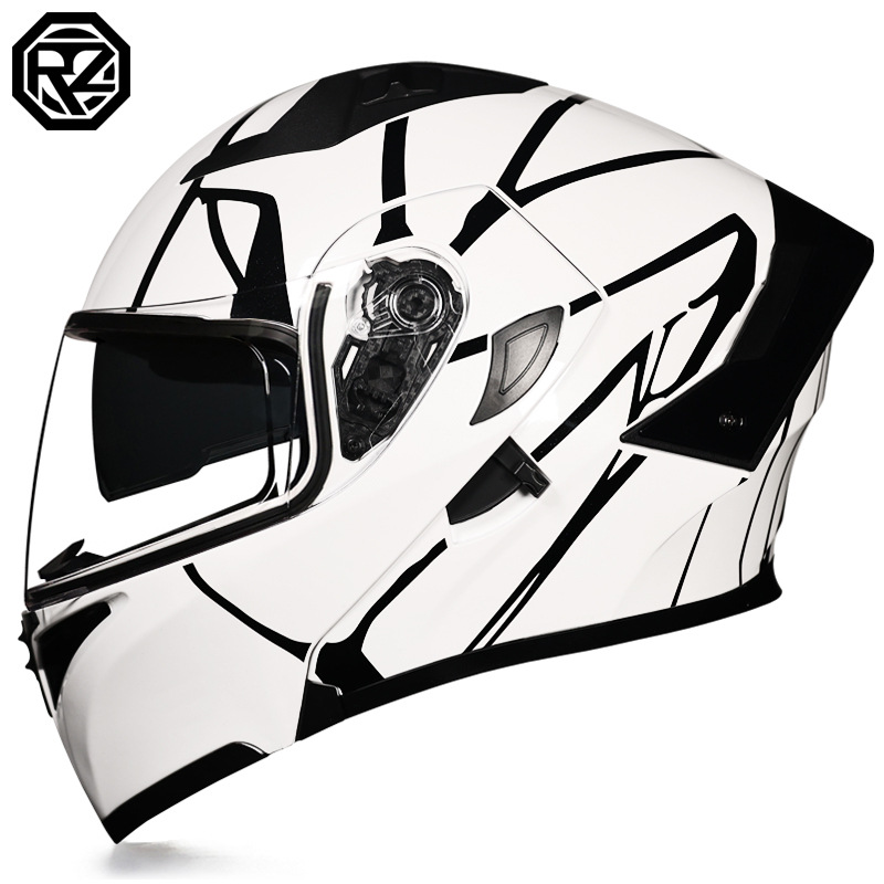 Nuevo casco abatible para motocicleta Orz, certificado por DOT, apto para verano y todas las estaciones, seguro para hombres y mujeres.