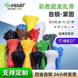 尼龙扎带耐用彩色塑料收纳电缆电线园艺扎线带固定束带数据线网线