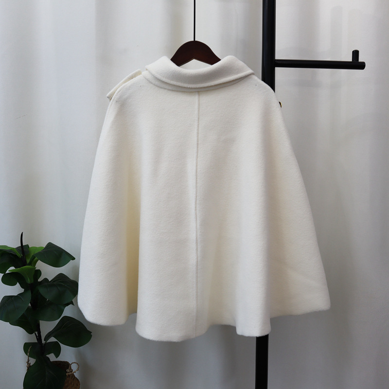 80s～ wool poncho coat 1980s 80s VIntage 100% Marino Wool Grey Cape Coat with
