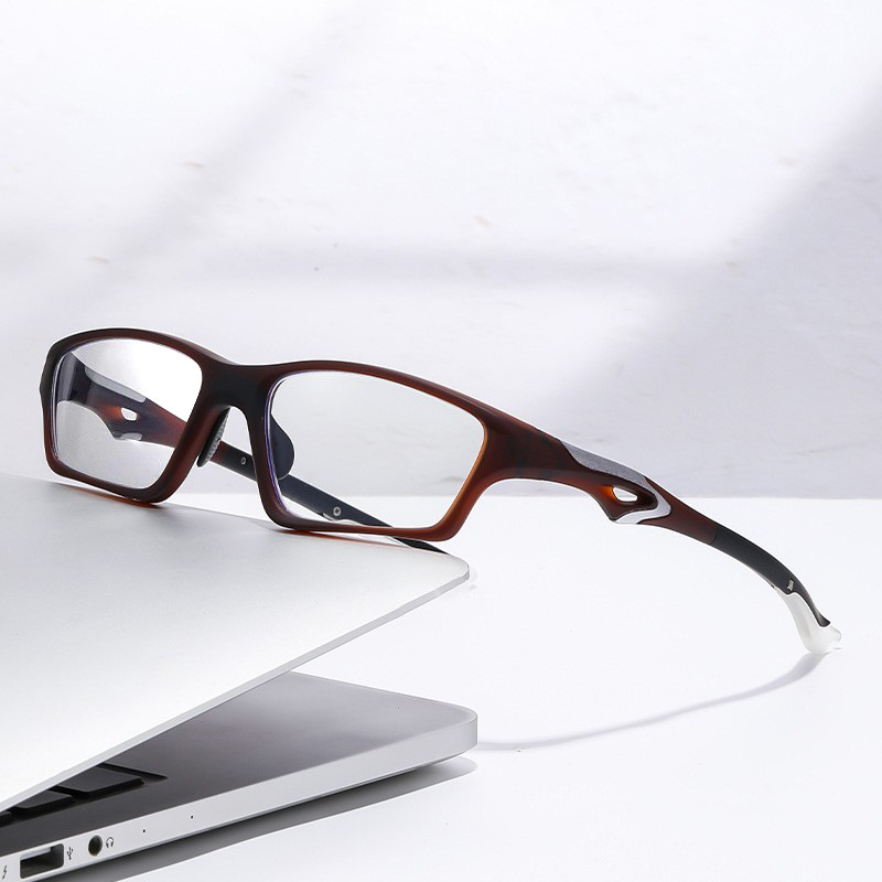 Gafas de lectura multifocales para hombre, monturas de gafas deportivas antideslizantes, gafas de lectura anti-luz azul de moda personalizadas para mujer.
