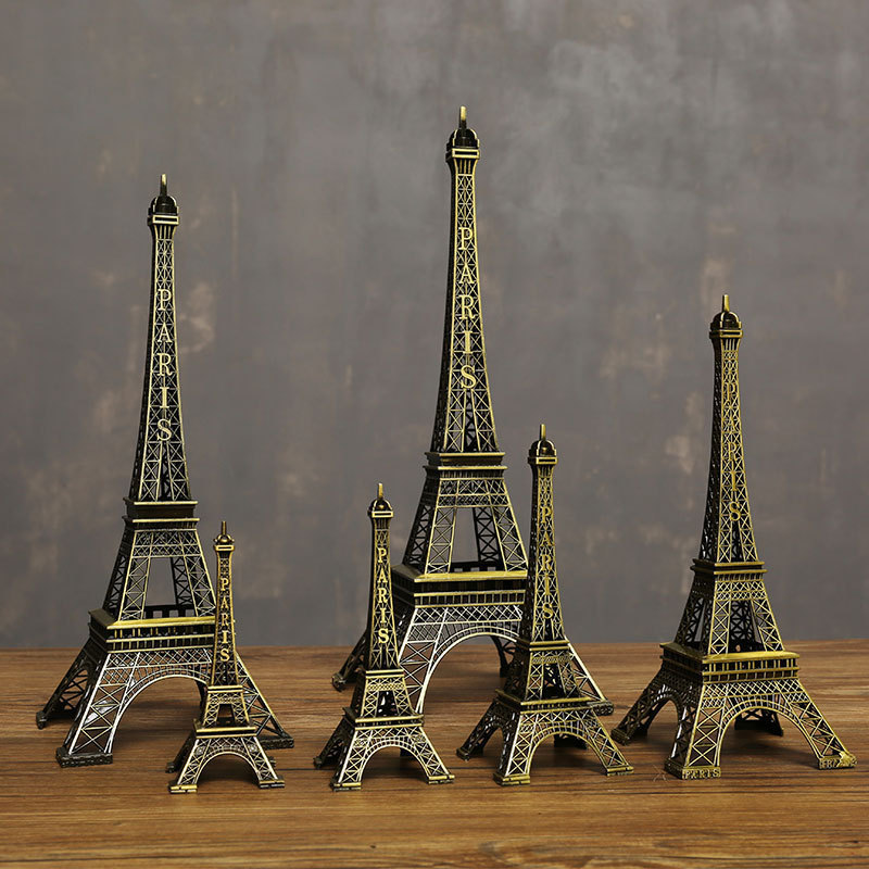 Paris Eiffel Tower Model Decoration Ornaments Creative Home Furnishings Bedroom Living Room Small Wine Cabinet Tv Cabinet