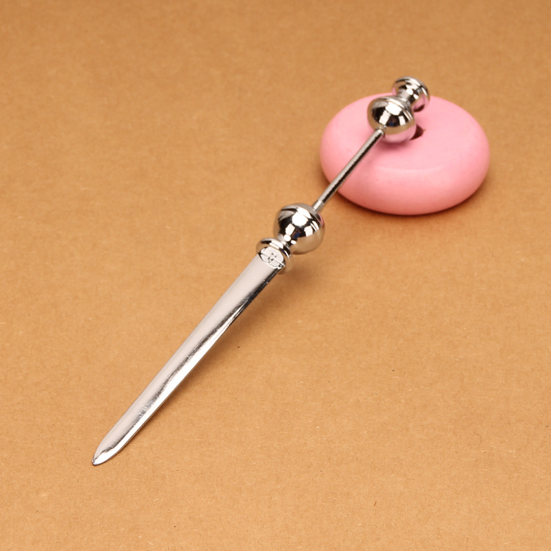 Pala de pizza con cuentas, cuchillo de pan, cuchillo de crema de mantequilla, cimitarra de queso de acero inoxidable, cuchillo de mesa, bricolaje con dientes, nueva vajilla