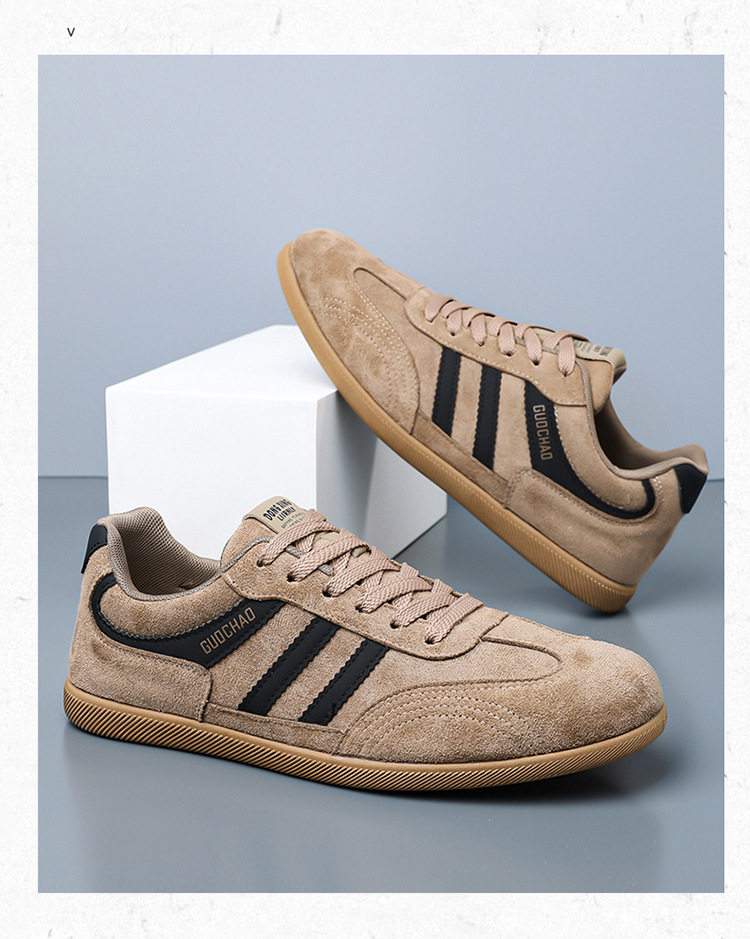 Giày sneaker nam cổ thấp thoáng khí phong cách retro, đế mềm, gót thấp 1–3 cm — 5516 màu kaki, 5516 màu đen, 5516 nâu chi tiết 17