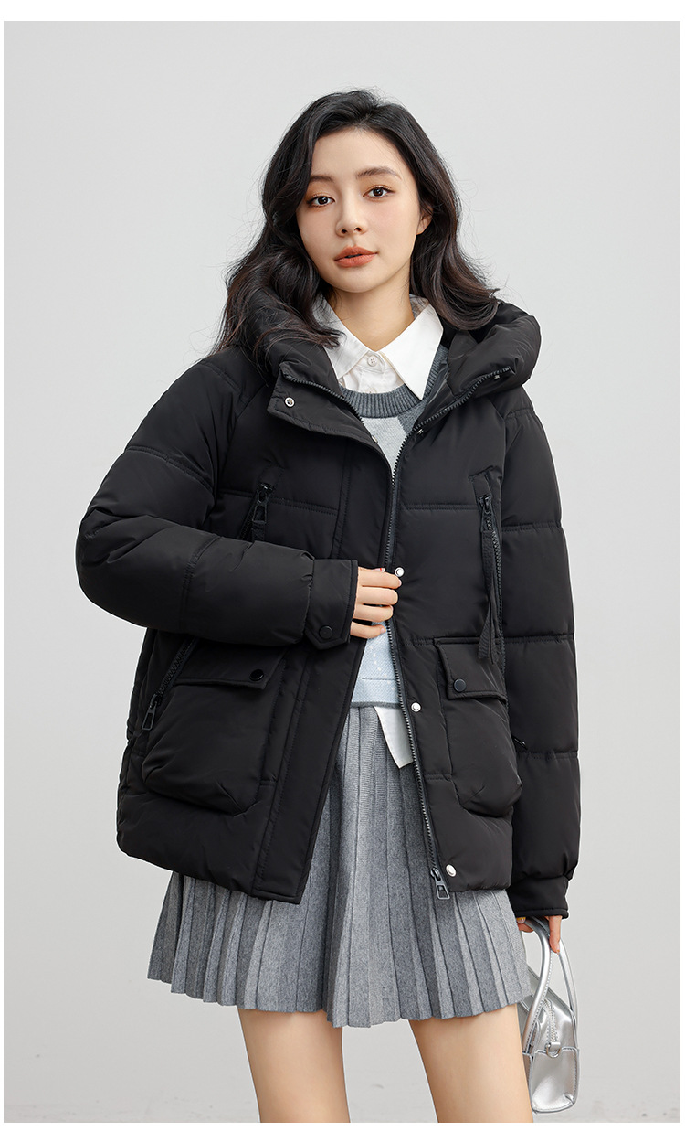 Russian new winer plus size for women's casual warmh, hickened and enlarged pocke hooded coon wholesale Down_voghion.com