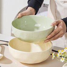 奶油风汤碗陶瓷大号家用2023新款高颜值网红餐具8寸汤面条碗汤盆