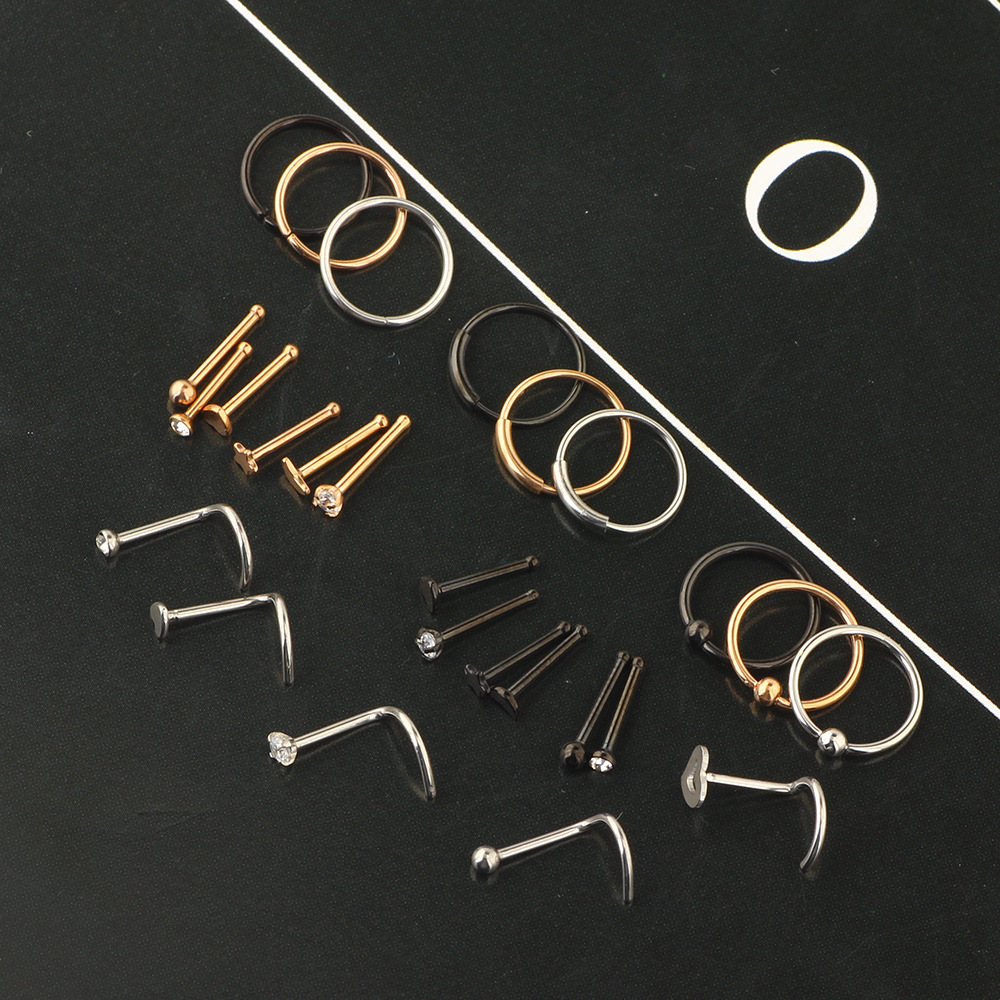 Pointed titanium steel lip stud product view