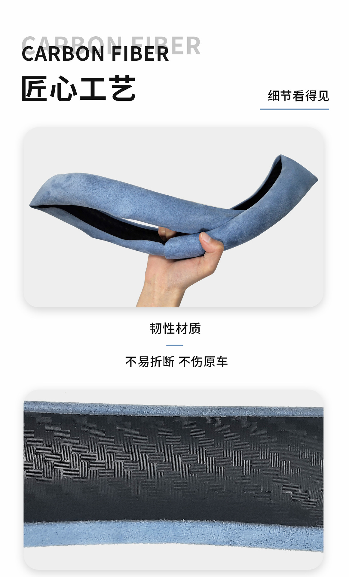 Car Steering Wheel Cover, Suede Leather, Winter Universal Type, Large Surround, Anti-Slip Protection, Car Handle Cover, Cross-Border