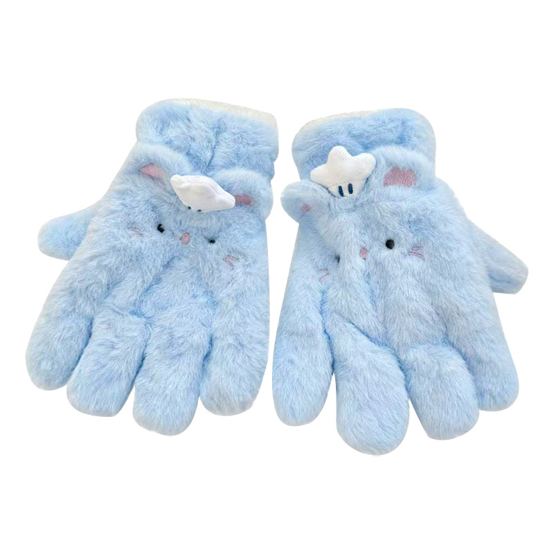 Cocinero medio dedo de ratón guantes de flip de invierno para mujeres acelerar la escritura de los estudiantes de ciclismo a prueba de viento y frío