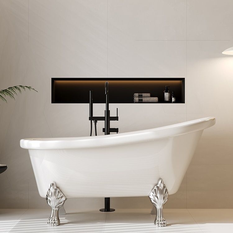 Acrylic Imperial Concubine Independent Bath Small Apartment Internet Celebrity Household Adult Bathtub European Style Bathtub Double-Layer Insulation Cylinder