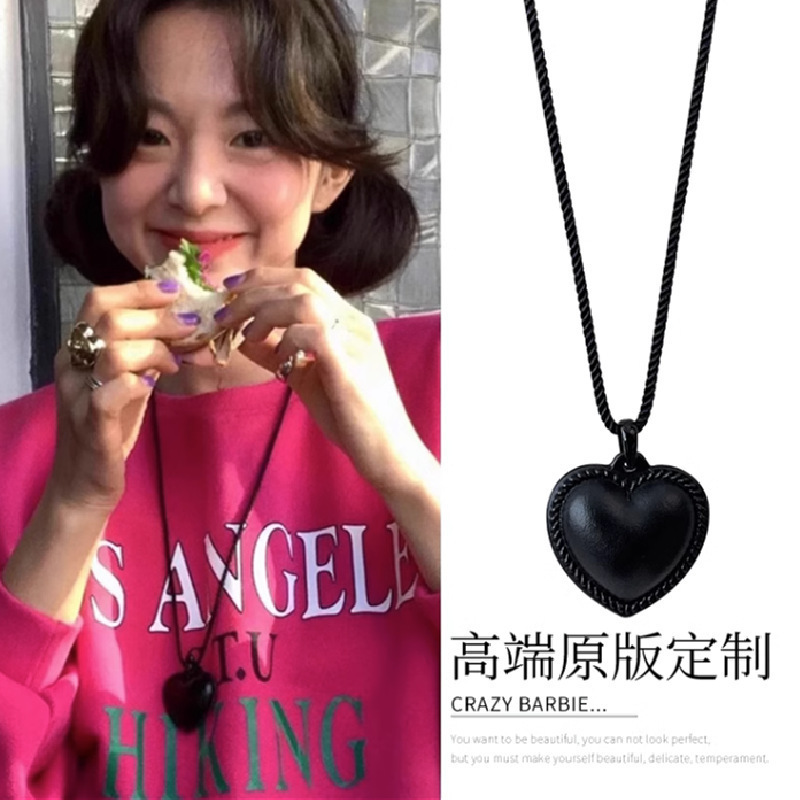 Feve-rと同じ愛の革のネックレスの大衆デザイン感ファッションシンプルで高級なアクセサリーのセーターチェーンの女性|undefined