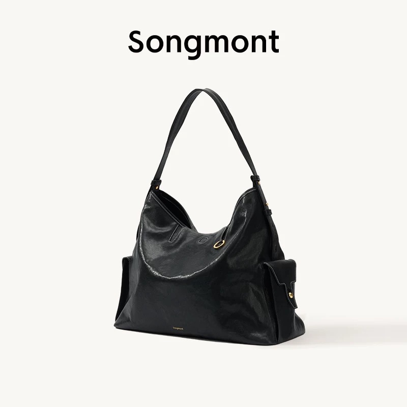 【ジャン・チーミンと同じスタイル】Songmont 山下裕松 トラベルホーボーバッグ 大容量 クロスボディ パソコンバッグ