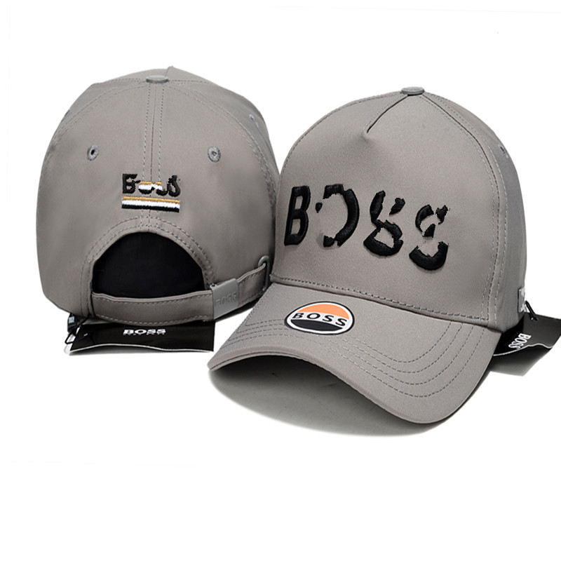 Boom de alta calidad Jefe de regalo de algodón masculino y femenino al aire libre versátil sombrero de protección solar letras en relieve gorra de lengua de pato