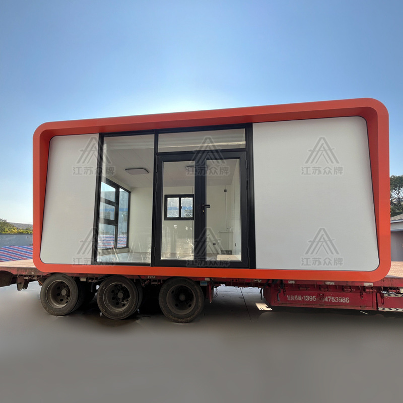 Cabina de Apple Vivienda de oficina móvil Habitación soleada Camping B & B Cápsula espacial Hotel móvil B & B