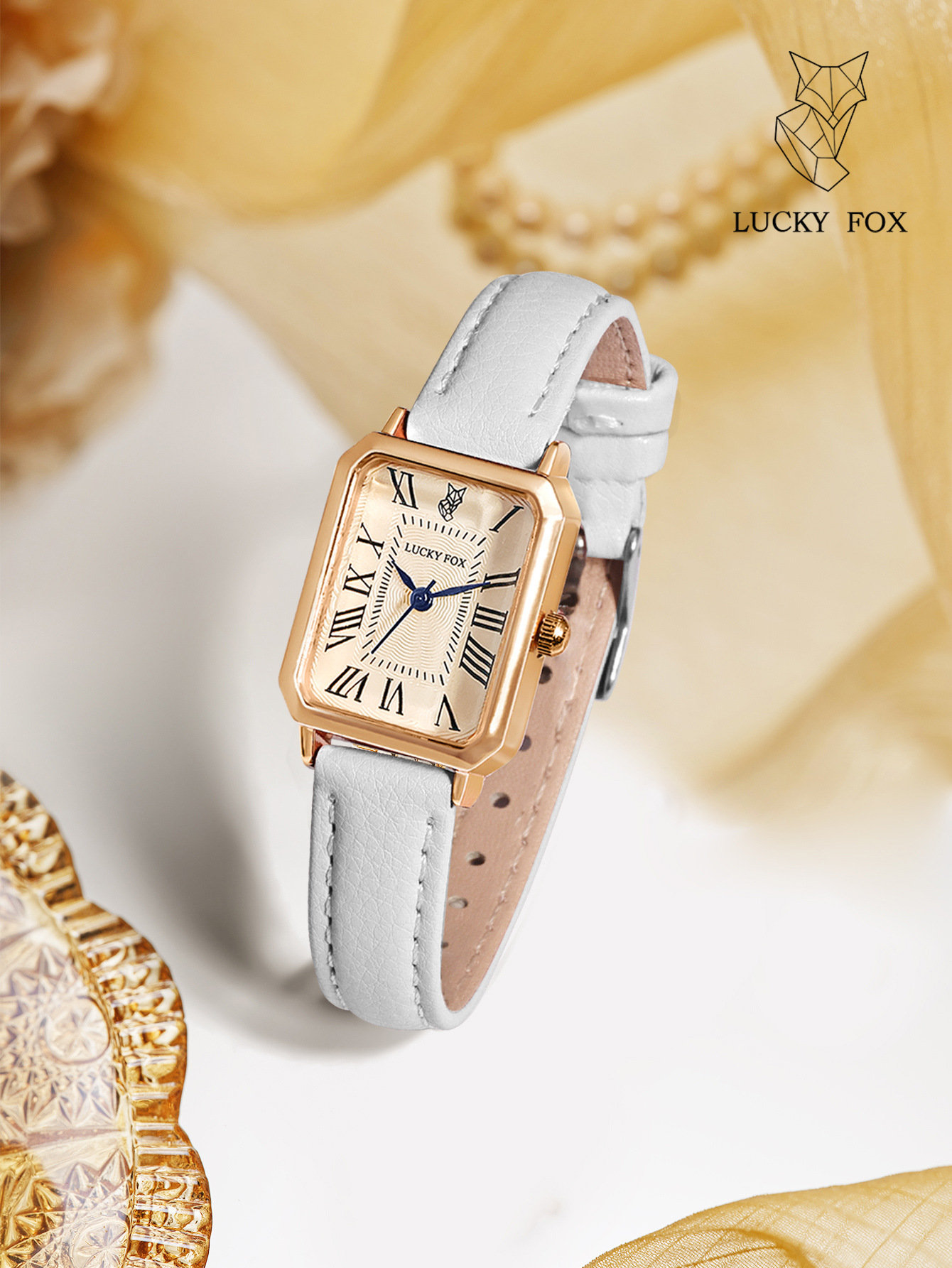 LUCKYFOX retro small dial women's watch new sports small rectangular watch simple daily quartz watch