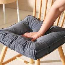 耐脏灰 棉麻椅子坐垫办公室久坐神器透气防滑屁垫坐垫加厚飘窗垫