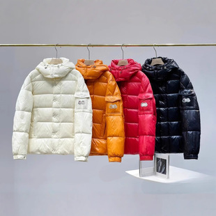 Cross-Border Foreign Trade Winter New High-End Glossy Fashion Versatile Warm Cold-Proof Windproof Thickened Comfortable Hooded Cotton Jacket