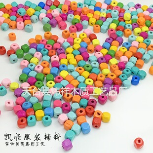 4-14 8/10mm��ľ���� ���K�� ��ɫ��ɫ ��ͯdiyľ�|��� �S��ֱ�N