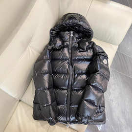 2025冬季M家玛雅连帽外套宽松显瘦纯色高端简约鸭绒羽绒外套