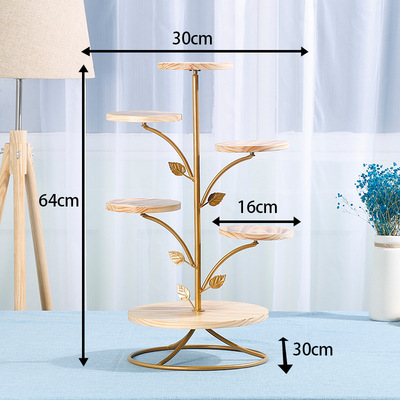 Postre de madera decoración de la Mesa traje de madera maciza de múltiples capas soporte de la torta soporte decoración de la boda apoyos bosque decoración mesa