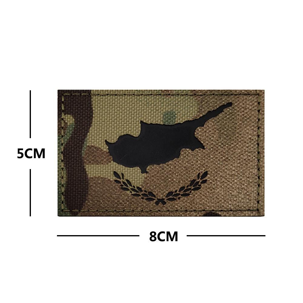 Parches de bandera IR europeo tela reflectante Velcro sello bandera camuflaje brazalete en stock