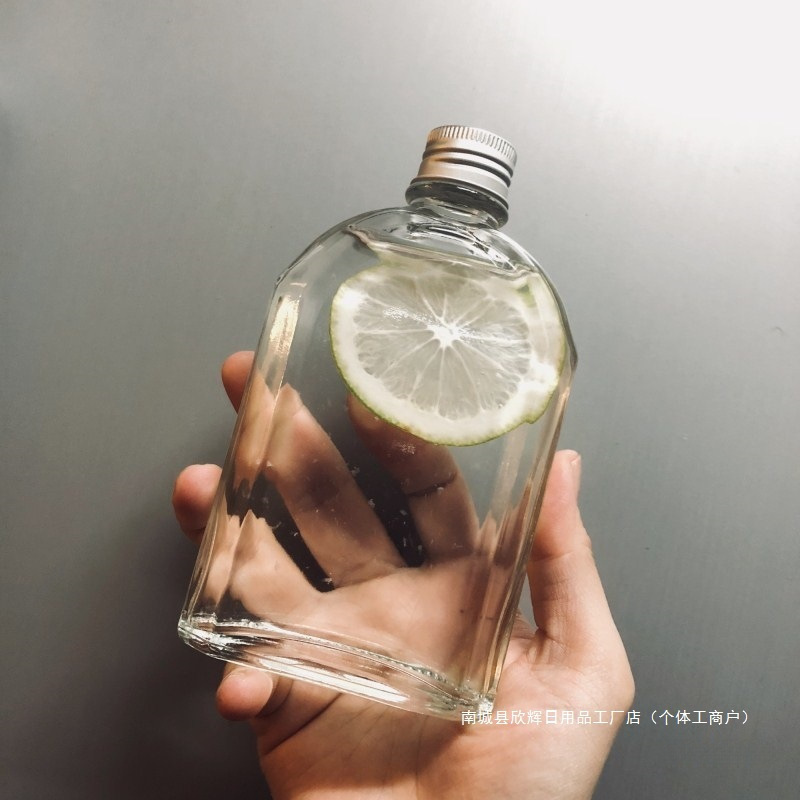 Glass Small Wine Bottle, Ice Drip Milk Tea, Cold Brew Coffee, Freshly Squeezed Juice, Transparent Sealed Jar with Lid, Shengbangrong, Others