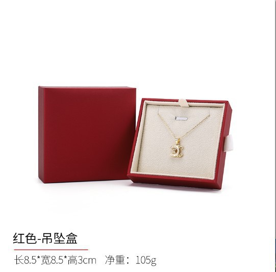Una gran cantidad de marca en stock, anillo de joyería de papel especial, pendientes, collar, caja de embalaje, caja de cajón de joyería de alta calidad image 8