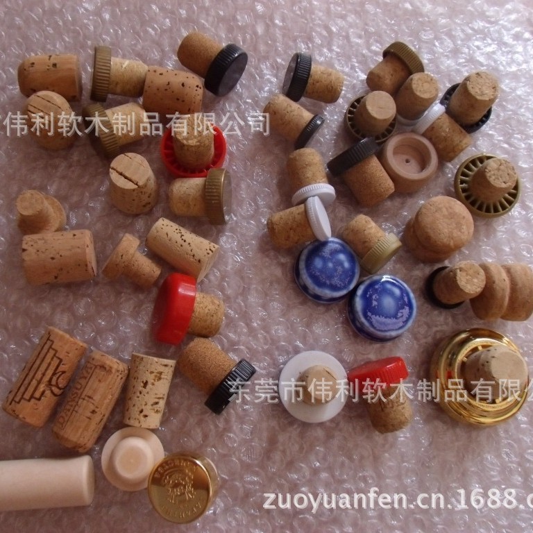 五金件软木塞,金属盖软木塞. 树脂葡萄酒塞 红酒塞 750ML酒塞 375