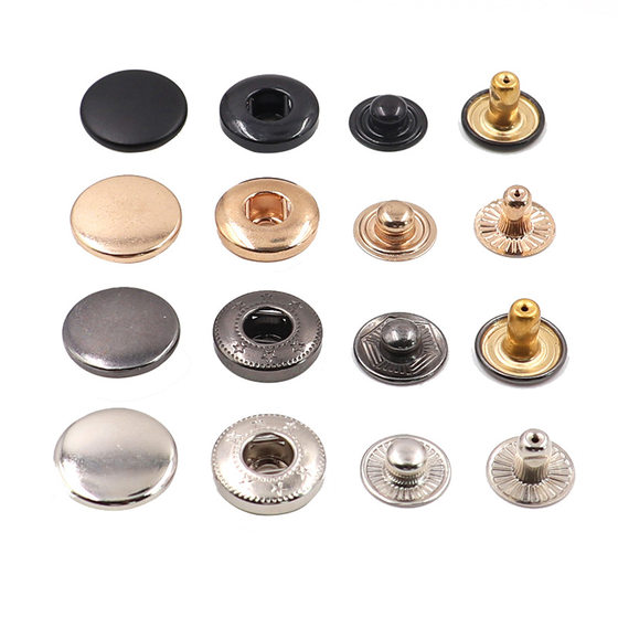 All Copper Snap Button 831 Six Star Snap Button Small Quantity Order Metal Snap Button Four Color Small Chanel Style Button Snap Button