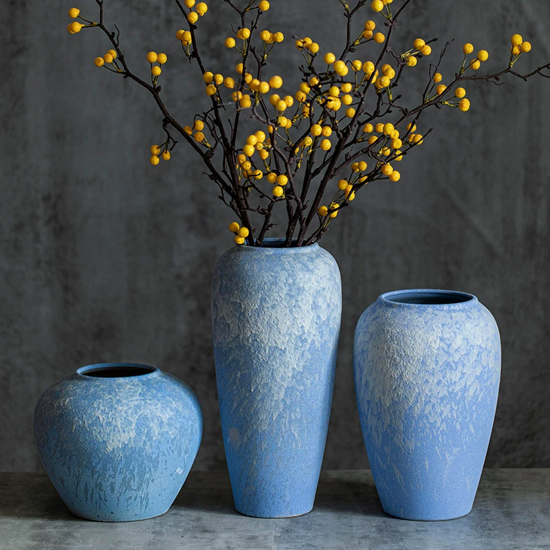 Цзиндэчжэнь новая китайская керамическая ваза с сухими цветами