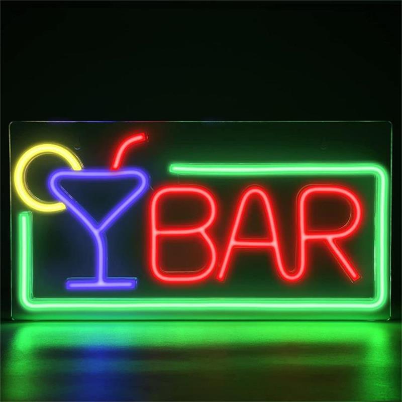 Amazon new backboard neon BAR advertising light BAR party colorful neon light affordable Amazon new backboard neon BAR advertising light BAR party colorful neon light affordable