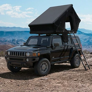 Air-Conditioned Cross-Border Aluminum Alloy Triangular Roof Tent for Outdoor Self-Driving Tours, Off-Road, Rainproof, Vehicle-Mounted, No-Setup Quick-Open