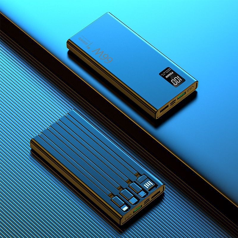 3C66W超速充20000mah 50000大容量セルフケーブル付き小型携帯電話汎用モバイル電気|undefined