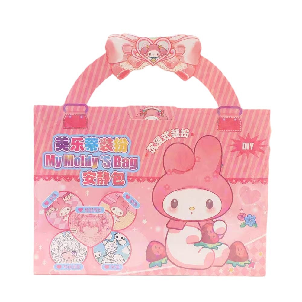 Nuevo vestido de bolsa tranquila de dibujos animados DIY hecha a mano bolsas de material portátil juguetes de chicas regalos de cumpleaños maquillaje relleno image 6