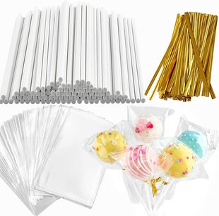 Amazon Chocolate Lollipop Making suit DIY Candy Making Kraft Paper Tie Silk Transparent Packaging Bag
