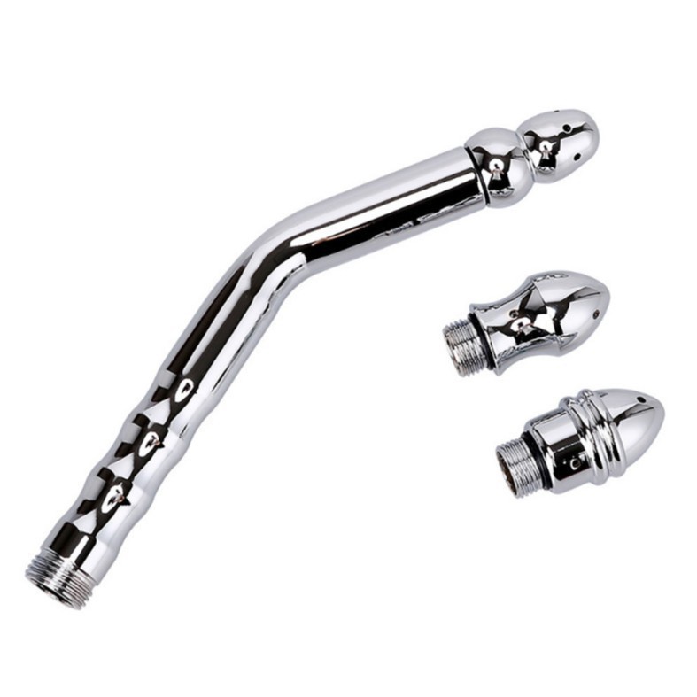 Stainless Steel Anal and Vaginal Irrigator, Body Cleaning Enema Device, Silver — detail image 18