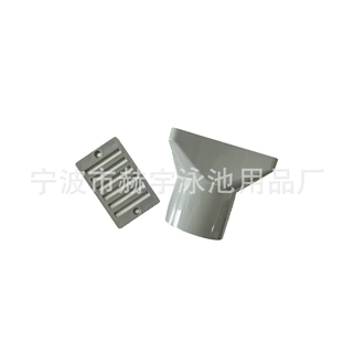 厂家直供 游泳池配件 方形溢水器溢水口地漏更换SP1019 灰色款